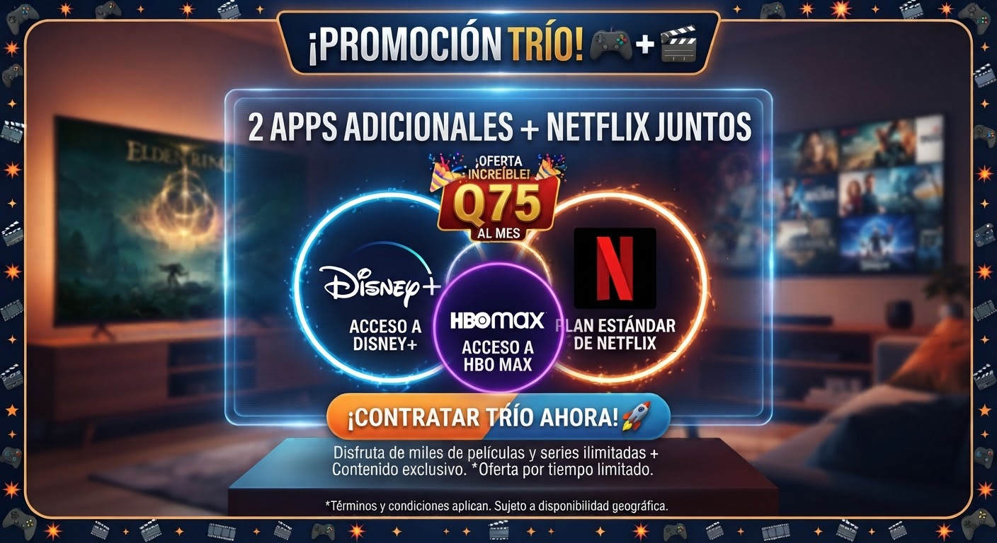 Trío Stream con Netflix